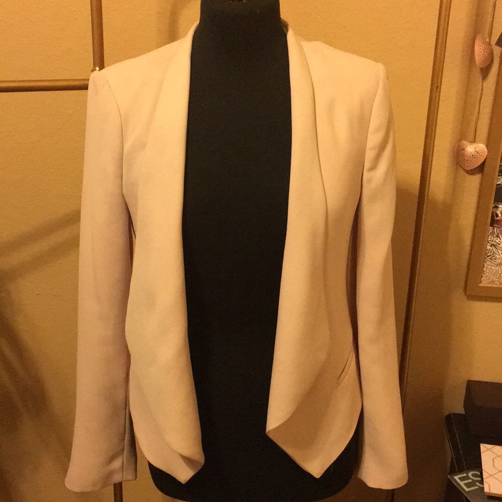 Blush pink blazer